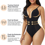 U-plunge Shapewear Low-back Bodysuit for Women