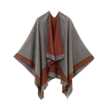 Women's Reversible Shawl Wrap Poncho