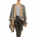 Women's Reversible Shawl Wrap Poncho