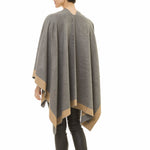 Women's Reversible Shawl Wrap Poncho