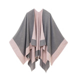 Women's Reversible Shawl Wrap Poncho