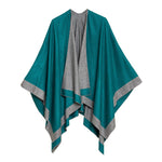 Women's Reversible Shawl Wrap Poncho
