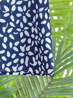 Floral V Neck Three Quarter Sleeve Blouse