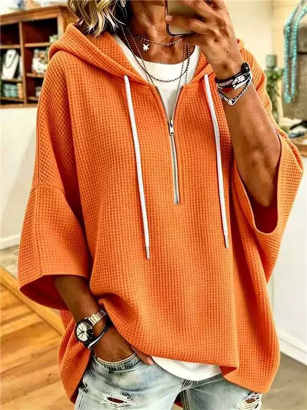 Casual Plain Hoodie Cross Hoodie