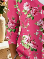 Casual Women Floral Long Sleeve Comfy Vintage Cardigan