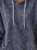 Vintage Floral Hoodie Long Sleeve Hoodie