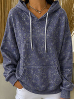 Vintage Floral Hoodie Long Sleeve Hoodie