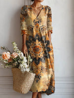 Casual Floral Print Everyday Comfort Dress