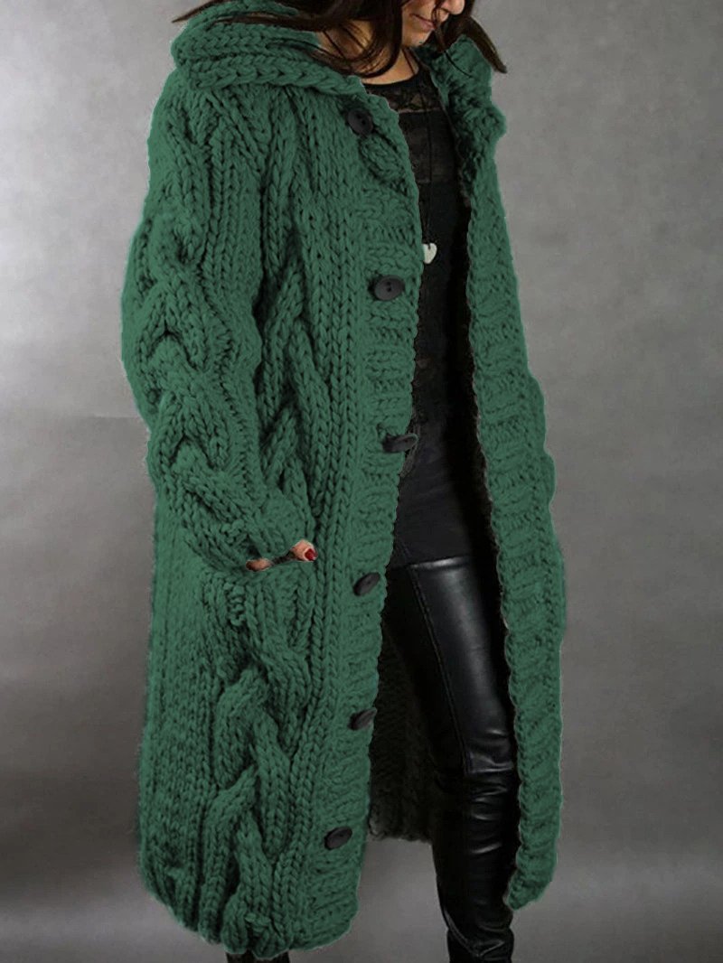 CARDIGAN CHUNKY OVERSIZED STYLE LONG COAT