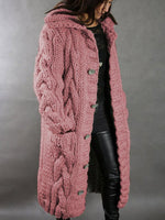 CARDIGAN CHUNKY OVERSIZED STYLE LONG COAT