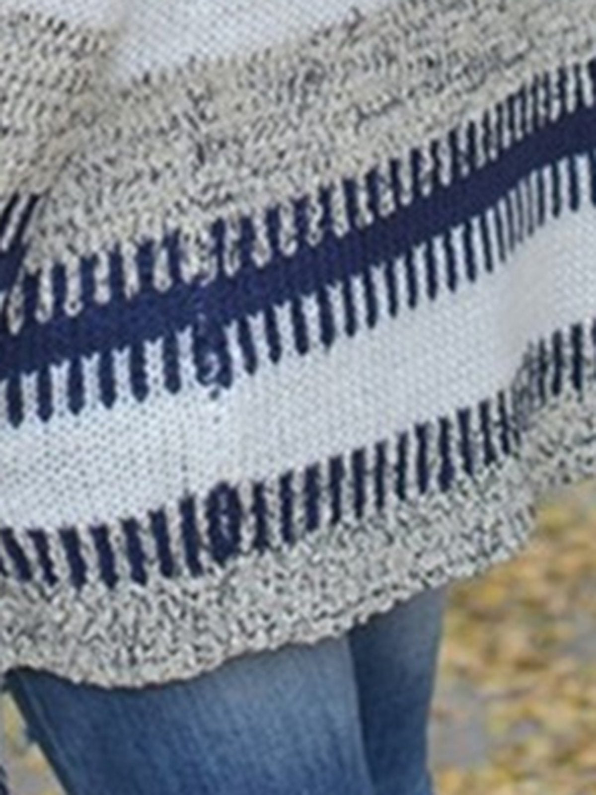 Long Sleeve Cotton-blend Cardigan