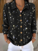 Regular Fit Star Casual Knit Top