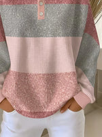 Casual Abstract Crew Neck Long Sleeve Sweatshirt