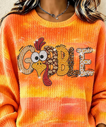 Casual Text Letters Henley Collar Long Sleeve Sweatshirt