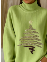 Women Christmas Long Sleeve Comfy Vintage Sweater