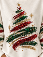 Vintage Christmas Crew Neck Long Sleeve Sweatshirt