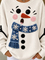 Casual Christmas Snowman Crew Neck Long Sleeve Sweatshirt Casual Christmas Snowman Crew Neck Long Sleeve Sweatshirt Casual Christmas Snowman Crew Neck Long Sleeve Sweatshirt