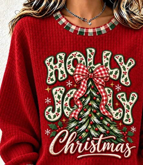 Casual Plaid Henley Collar Long Sleeve Sweatshirt