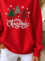 Casual Christmas Crew Neck Long Sleeve Sweatshirt