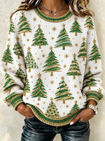 Casual Cozy Henley Collar Holiday Sweatshirt