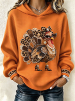 Casual Leopard Hoodie Long Sleeve Hoodie