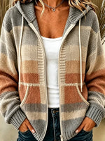 Women's Fall Art Print Urban Casual Coat