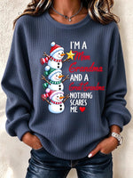 Vintage Humorous Christmas Casual Regular Fit Sweatshirt