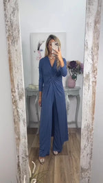 Casual 2 Pieces Suit With Long Top Matching Trouser