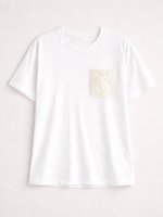 Women's Lace Pocket Versatile T-Shirt