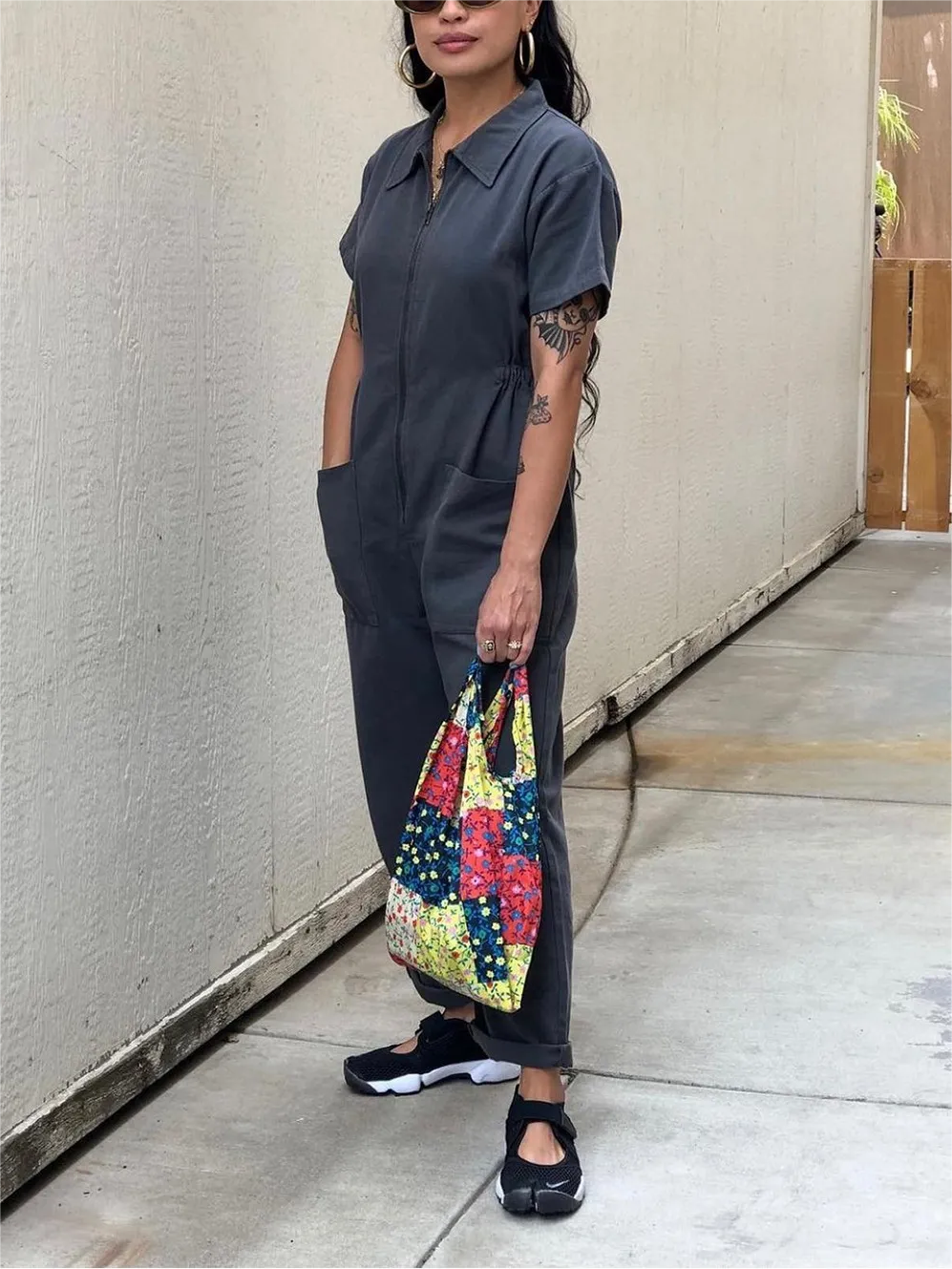 Cropped Utility Jumpsuit