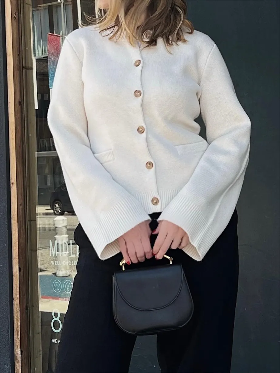 Slimming Button Cardigan Sweater