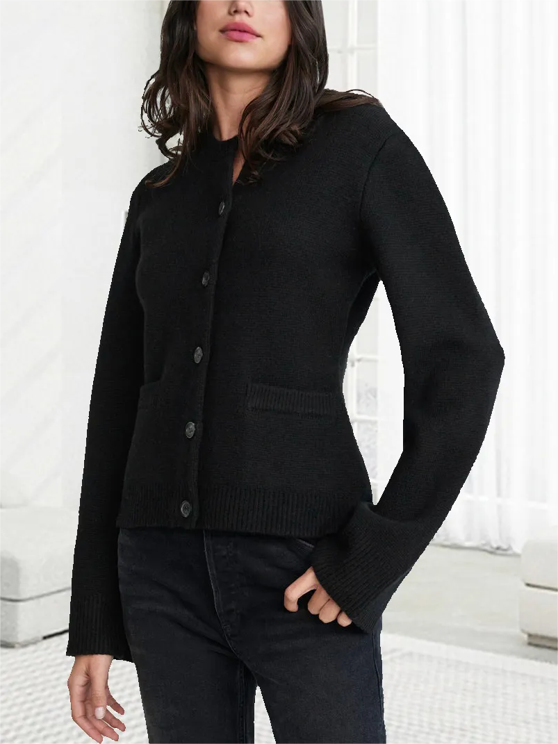 Slimming Button Cardigan Sweater