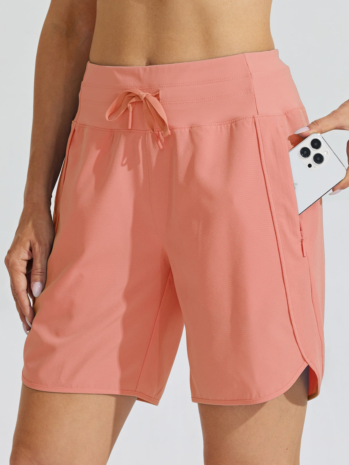 Women's 7 Inseam Athletic High Wasistband Shorts