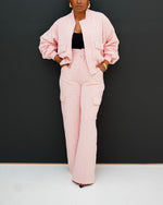 Women's Luxury Embossed Jacket and Pants Set