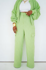 Women's Luxury Embossed Jacket and Pants Set