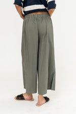 Women's Drawstring Wide Leg Side Slit Pants