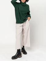 Women's Drawstring Wide Leg Side Slit Pants