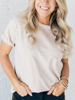 Women's French Terry Acid Wash Top