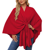 Women's Shawl Wraps Soft Open Front Poncho Sweater