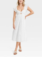 Women's Fluttering Short Sleeve Butterfly Dress