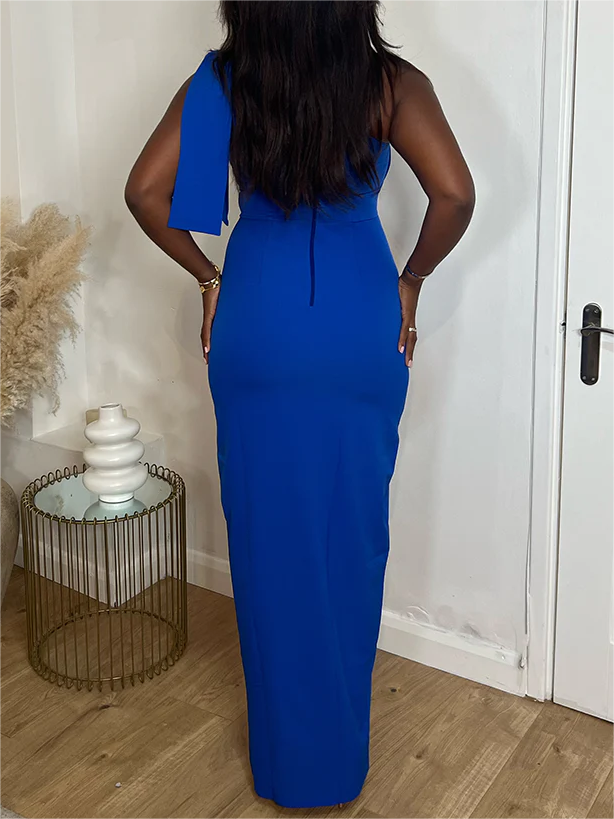 Elegant One Shoulder Maxi Dress