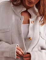 Wommen's Button Down Knit Sweater Cardigan