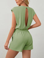 Women's Open Back Active Rompers