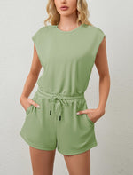 Women's Open Back Active Rompers
