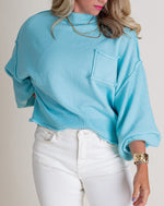 Women's Mock Neck Dolman Sleeves Sweater