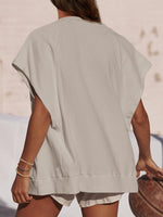 Women's Zip Up Sleeveless Sweatshirt With Pockets