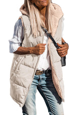 Women's Reversible Fleece Hooded Vests