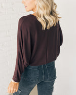 Women's Ribbed Dolman Top