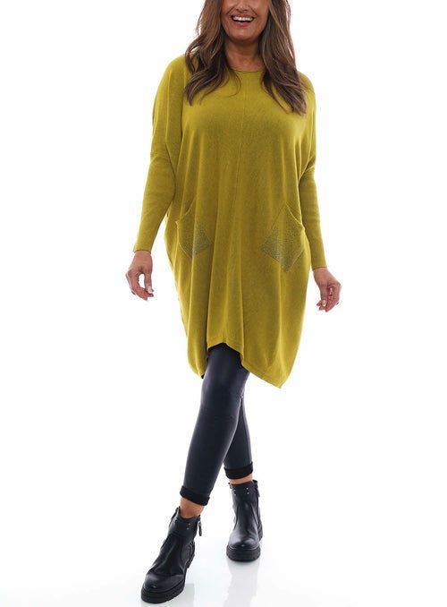 New Sparkle Pocket Jumper Dress