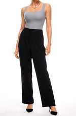 Women's Square Neck Sleeveless Thong Bodysuit